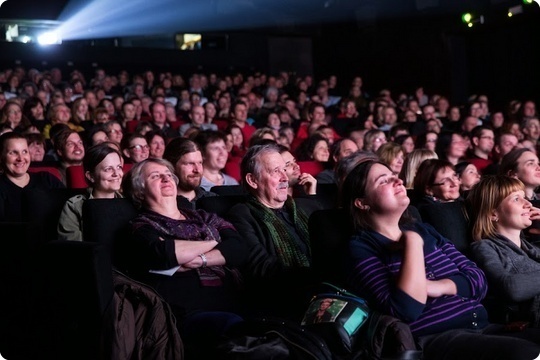 packed movie theater