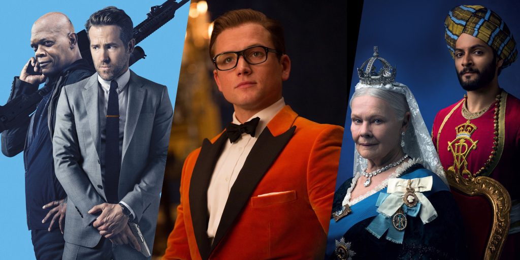 Hitman's Bodyguard, Kingsman 2, Victoria and Abdul Collage