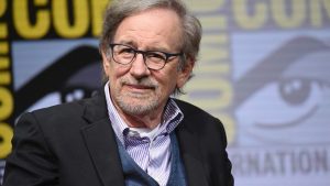 Steven Spielberg introducing his movie Ready Player One