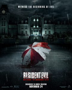 Movie Poster of Resident Evil Welcome to Raccoon City