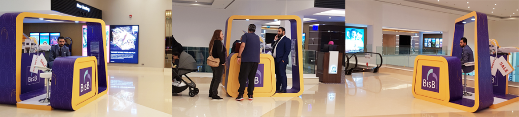 Cinema Activation Stand at VOX Cinemas, The Avenues Mall in Bahrain by client BISB