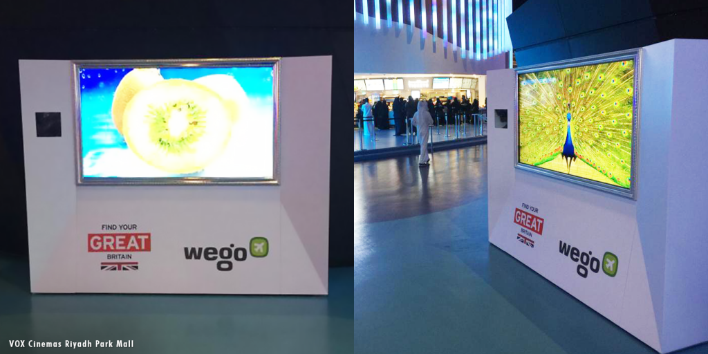 Wego off-screen campaign at VOX Cinemas
