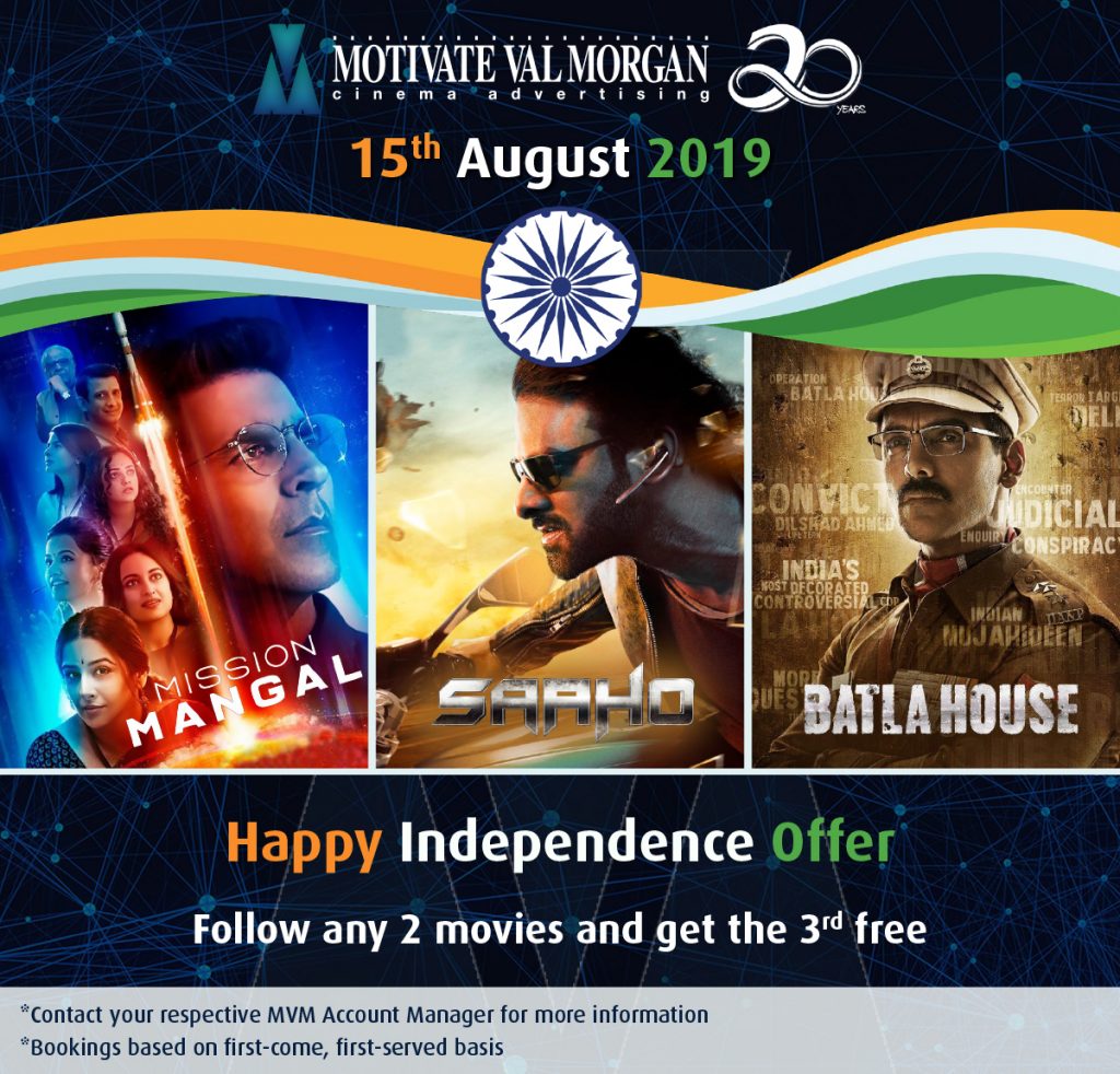 Indian Independence Day Movie Offer